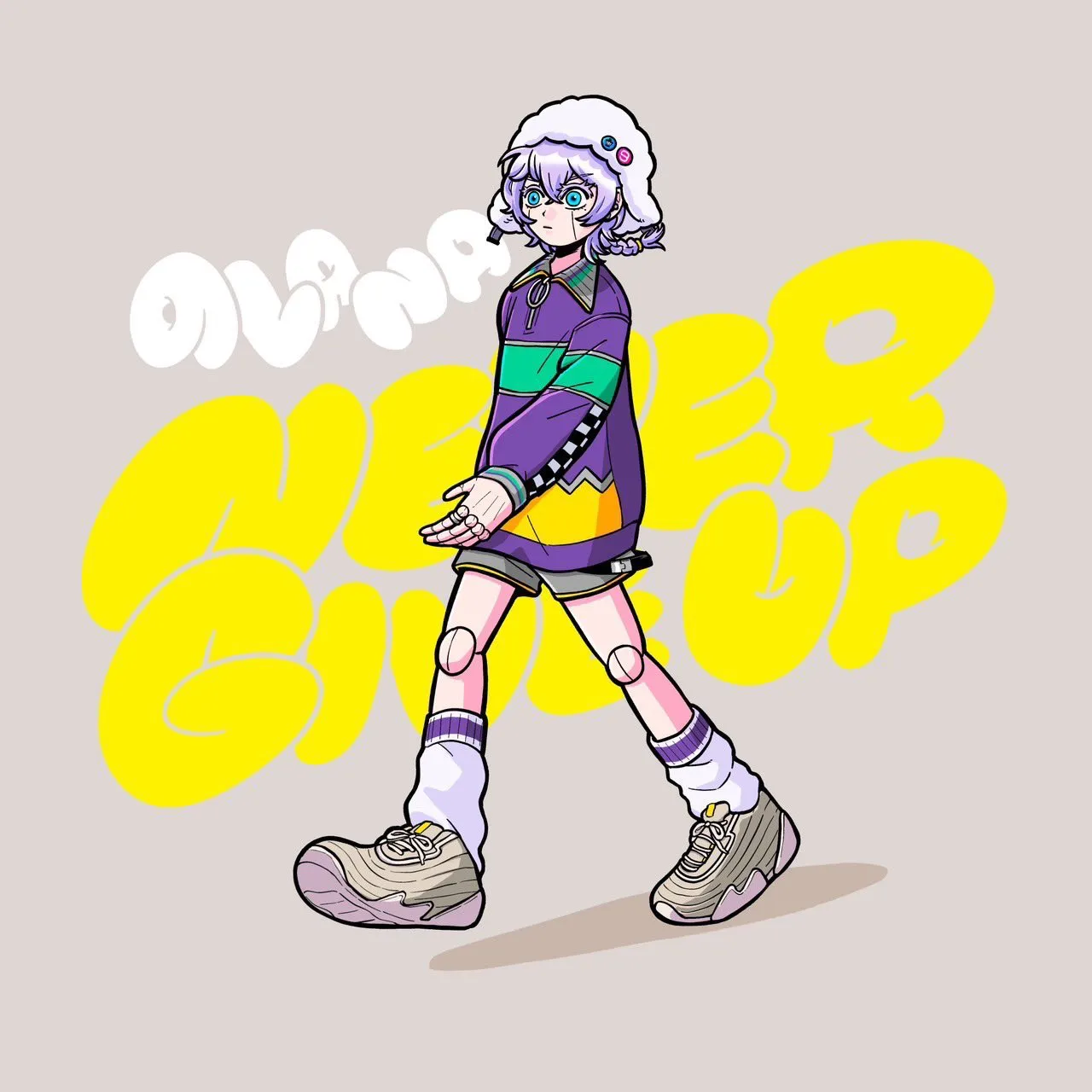 9Lana「Never Give Up」ジャケットデザイン