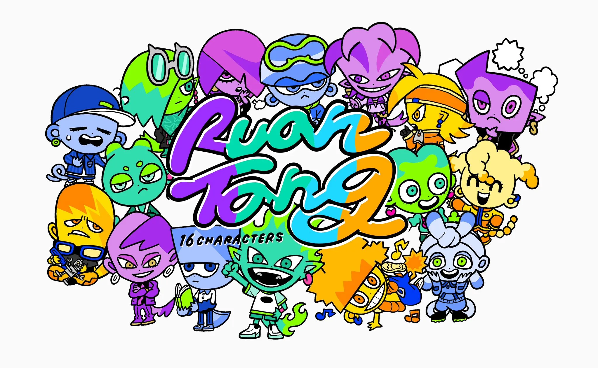 Ruan Tang 16CHARACTERSキャラクターデザイン